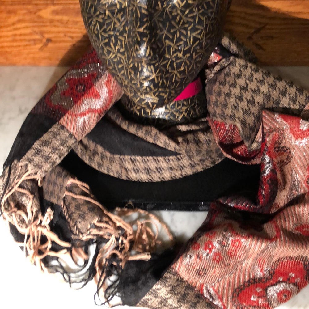 Scarf or head wrap.
